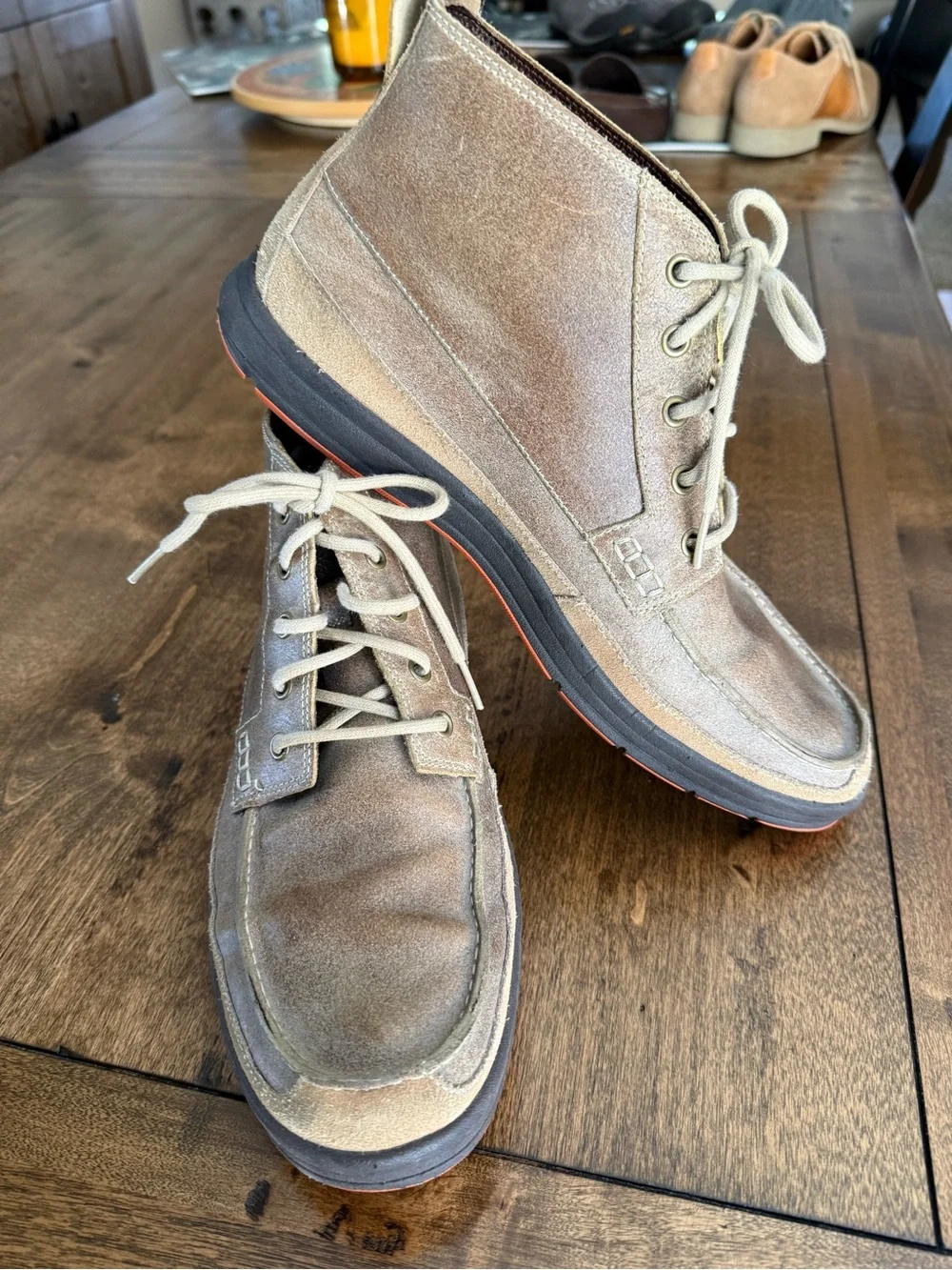 Men's Cole Haan Tan Suede Chukka Boots  - Lace-Up Casual